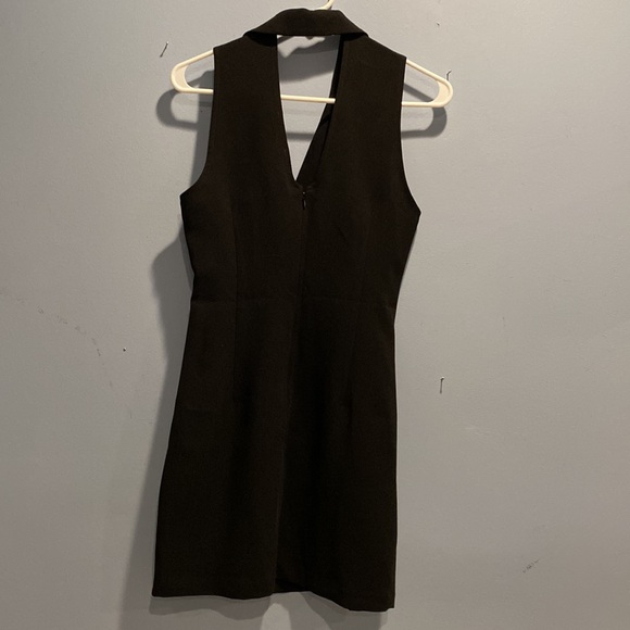 BCBGenaration women’s Black Faux Button FrontShirt Dress - Picture 6 of 6